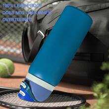 Ow-Dual-Mode 304L Stainless Steel Outdoor Sports Water Bottle - Features A Built-In Straw And Double-Wall Vacuum Insulation, Ideal For Cycling And Outdoor Activities. Designed For One-Handed Operation With A Push-To-Open Lid, This 32 Oz (945 Ml) Bottle Is Perfect For Keeping Water Ice-Cold During Camping Trips. It Is 100% Leak-Proof And Highly Portable, Featuring A Convenient Carrying Loop. Keeps Beverages Cold For 8–12 Hours. Boasting An Exquisite Design And Superior Craftsmanship, It Is Suitable For Travel, School, Camping, Rock Climbing, And Gym Use. (Drinkware / Water Bottles / Insulated Flasks)-Cycling Water Bottle - Car-Mounted Ice Cooler Cup - Baseball/Football/Basketball/Rugby/Fitness/Skiing/Yoga/Tourism/Yourth Camping Accessory-Vacuum Flasks-Reusable Cup-Everyday Tumbler-Perfect Birthday Gift-Father Day Tumbler - Vải denim - Xem 4