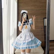 Japanese Anime Cosplay Costume Alice In Wonderland Series Playing Card Maid Outfit Cosplay Costume - Image Color - View 2