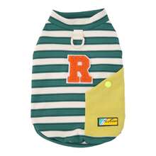 春季冰淇淋印花宠物狗衣服 - 綠色 - 查看 12