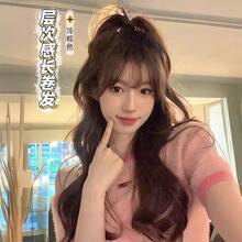 Synthetic Woven Wigs - Cool Brown Color + Hairnet - View 1