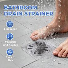 Save Your Pipes From Costly Clogs! Home Essential Drain Hair Catcher – 10 Pcs Disposable Stickers For Shower, Floor, Sink & Tub, Human & Pet Hair Blocker - 10PCS - 查看 5