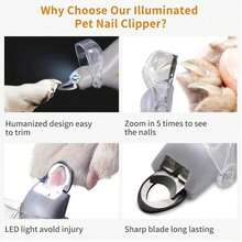 LED Pet Nail Clipper With Ergonomic Non-Slip Handle - Precise Cat & Dog Nail Trimmer For , Easy Grooming - Essential Pet Care Supply - 1 - View 7