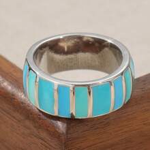 Refreshing Ring, Minimalist Elegant Texture, Versatile Accessory For Travel And Daily Wear, Ideal Gift - Silver - View 5