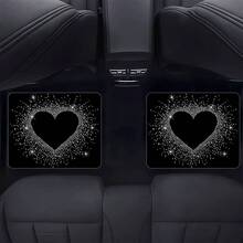1pc Car Decorative Printed Trunk Mat, Essential Travel Accessory For Various Vehicle Models, Must-Have Interior Upgrade With Creative Heart Pattern Design In Sweet Style To Enhance Ambiance And Keep Your Boot Neat & Dry – Perfect Gift Or Personal Use - A - View 3