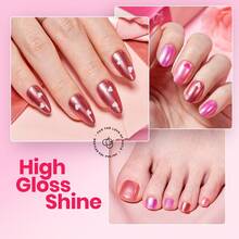 Beetles 6 Colors 7.5ml/0.25 Fl Oz Nail Polish Set - Love In Echo Quick Dry Spring Formula, Salon Long Lasting DIY Pastel Nail Art Gifts For Women - 6 Colors Hearts Aflutter - 查看 4