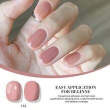 LIMEGIRL 6件套裸粉色凝胶指甲油套装，可卸UV/LED凝胶指甲油套装，持久DIY美甲油，适合家庭沙龙使用 - 彩色 - 查看 6