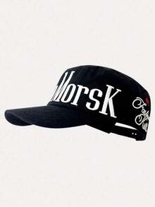 欧美街头风男士刺绣嘻哈帽，饰有字母和嘴唇印花元素，适合休闲时尚穿搭。 - 彩色 - 查看 11