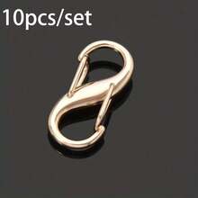 Bộ 4/5/10 móc khóa carabiner đa năng hình chữ S, 8 móc treo ba lô hai chiều hình chữ V, kẹp chìa khóa, chất liệu hợp kim, thiết thực và tiện dụng. - Phiên bản nâng cấp dày đặc - Xem 14
