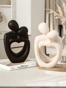 Creative Couple Decor, Suitable For Modern Home Decoration Such As Living Room, Desk, Bedside Cabinet. Desktop Ornament, Carefully Selected Small Gift, Anniversary Gift For Mom, Birthday/Valentine's Day Gift For Girlfriend, Home Decor, Graduation Gift - Multicolor 4 - View 2