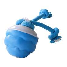 Automatic Self Rolling Interactive Dog Toy Ball With Chew Rope, Electric Bouncing Smart Pet Ball To Relieve Puppy Boredom Indoor Outdoor Play Gift - Blue - View 8