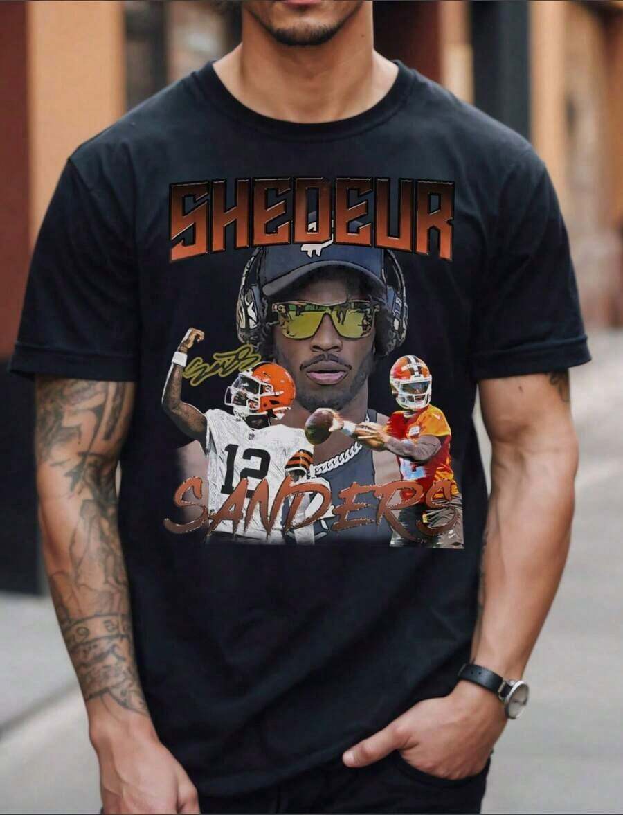 Herren-T-Shirts mit Grafikprint, Wayne Kurzarm, Größen S bis 234XL, Freizeitshirt, Geschenk zum Vatertag oder Schulabschluss, Sonderangebot für Herren - Schwarz 2 - Übersicht 1