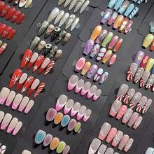 VERSCEISG This Set Includes 24*4pcs Random Nail Stickers With Various Stylish Designs, Including Rhinestones, Hearts, And Nude, Pink, And Mixed Color Patterns. Perfect For Any Occasion. Reusable, Easy To Apply, And Long-Lasting. Quick And Easy To Use. Suitable For Nail Lengths And Sizes. - 96 món ngẫu nhiên - Xem 6