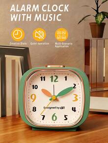Đồng hồ báo thức nhạc thạch anh im lặng 4,33 inch với đèn ngủ và chức năng báo lại - Có 7 giai điệu báo thức dễ chịu. Thiết kế tối giản hoàn hảo cho phòng ngủ, phòng khách và văn phòng. Sử dụng pin (2 pin AA không bao gồm). Có nhiều màu sắc để lựa chọn, đây cũng là một món quà tuyệt vời cho mùa tựu trường. - Nhiều màu - Xem 13