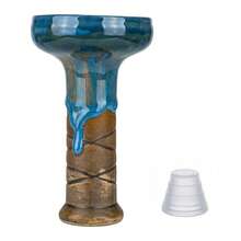 Tazón de narguile esmaltado hecho a mano, accesorio práctico de narguile, fácil de fumar, inhalación suave, diseño de gran capacidad, que proporciona una mejor experiencia de narguile. - Unitalla - Ver 10