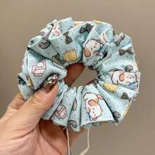 1 chiếc dây buộc tóc bằng sợi polyester hình động vật dễ thương, thiết kế hình chú cún hoạt hình, phù hợp cho mọi mùa. - Nhiều màu - Xem 8