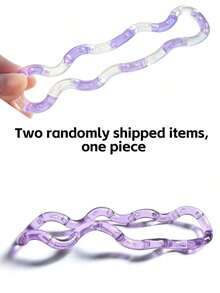 1pc Tango Twist Music Stress Relief Tool, Finger Relaxation & Focus Training, ADHD Stress Relief, Best Birthday/Daily Gift, Desktop Stress Relief Toy For Men & Women, Valentine's Day, Party Favor, Fun - 透明紫色 - 查看 12