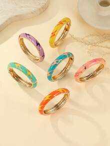 1 chiếc vòng tay hình tia sét phong cách Bohemian 18K thời trang, thích hợp cho bé gái và phụ nữ. - vòng tay họa tiết tia sét - Xem 2