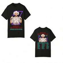 Bailey Zimmermans Merch Unisex T-Shirt Men Short Sleeve Tops Fashion Tee Clothes Causal Y2K Topssummer Outfits For Womenanime Shirt - màu đen - Xem 7