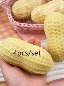 1-3个逼真花生形软胶减压玩具，可爱柔软，慢回弹TPR材质，逼真花生形减压球，成人减压玩具 - 多色 - 查看 13