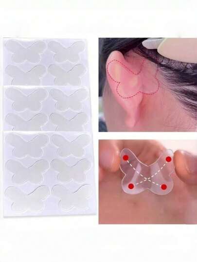 6 st/12 st/18 st, Silikon öronklistermärken, Öronstöd, Transparenta stödöronklistermärken, Lämpliga för ansiktsmakeupverktyg för män och kvinnor, Billiga, Makeupverktyg, Billiga saker, Presenter, Presenter till kvinnor, Julklappar, Giveaways, Resor, Billiga saker, Resematerial