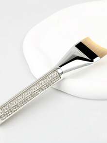 1 cọ trang điểm cán đính đá, hình lưỡi liềm, siêu mỏng, không đường may, không vón cục, đa năng, thích hợp dùng cho kem nền, phấn má hồng dạng kem, trang điểm dạng lỏng/cọ Kabuki đánh nền. - Nhiều màu - Xem 8