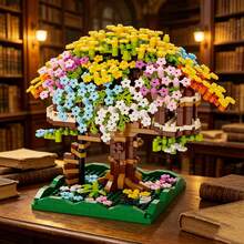 Cherry Blossom Tree Building Block Set, DIY Cherry Blossom Tree Assembly Building Block Model - Clear - View 4