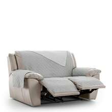 Kiva 2x2 Padded And Reversible Recliner Chair Cover, Various Colors Available - Adjustable Recliner Chair Protector, Sofa Cover, Extra Comfort And Elegant Design - Grey Norway - View 3