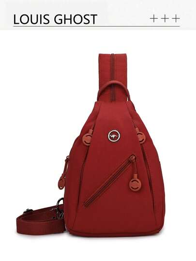 [ Shoulder Chest Bag . Available In Multiple Colors]A Stylish And Versatile Small Backpack, An Essential Item For Commuting And Travel! Effortlessly Handles Daly Commutes, Travel, School Outfits, And Various Other Scenarios. The Bag Features A Minimalist, Structured Design With Well-Organized Compartments, Making Items Like Phones