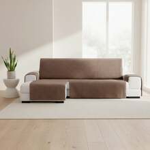 Kiva Universal And Versatile Left-Facing Chaise Lounge Sofa Cover, Various Colors Available – Easy-To-Fit Protective Chaise Lounge Sofa Cover For Backrest, Seat And Arms - Valeria Mustard - View 1