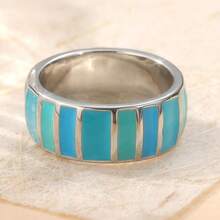 Refreshing Ring, Minimalist Elegant Texture, Versatile Accessory For Travel And Daily Wear, Ideal Gift - Silver - View 1