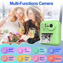 Instant Print Camera, 48MP 1080P High Definition Flash Portable Camera, Dual Lens Digital Camera With Printing Paper, Selfie Digital Camera, Christmas, Birthday, Party - Best Creative Gift For Couples, Friends And Family - Multicolor - View 7