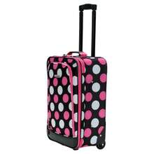 Rockland Fashion Softside - Juego de equipaje vertical - Multicolor/lunares rosas. - Ver 2