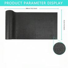 Tấm lót kệ chuyên nghiệp, dày 3 mm, lót ngăn kéo, dễ cắt, chống trượt cho ngăn kéo, hộp dụng cụ, xe hơi, nhà bếp, nhà để xe (41 cm x 488 cm, màu đen) - đen - Xem 2