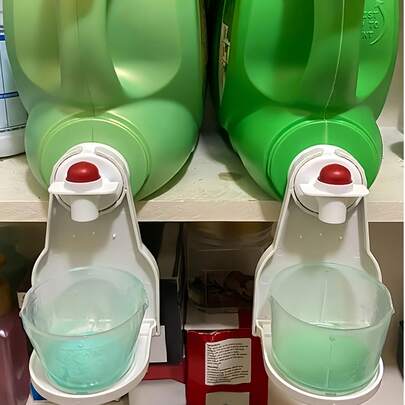 Set Of 2 Laundry Detergent Cup Holders And Liquid Detergent Dispensers, No More Worries About Mess Or Leaks, Keeping Your Washer, Dryer, And Laundry Floor Clean And Organized, Suitable For Most Bottle Sizes