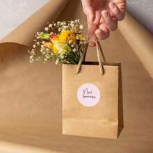 Bộ 6/30 miếng dán Merci, nhãn dán cảm ơn hình trái tim trang nhã màu hồng và trắng, keo trong suốt, hoàn hảo cho doanh nghiệp, tiệc tùng, đám cưới, quà tặng, nhãn dán cảm ơn dễ thương làm quà tặng. - A - Xem 4