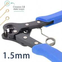 KLONKEE Kìm uốn vòng một bước, kìm uốn vòng 1.5mm, 2.25mm, 3mm, dụng cụ uốn dây kim loại dùng trong sản xuất trang sức, kìm xoắn 9 cái, kìm chĩa 9 cái, kìm cuộn đa năng có rãnh và chức năng cắt, có thể tạo ra ngay những chiếc vòng đều đặn cho bông tai, vòng tay, dây chuyền và trang sức bằng dây, kìm cầm tay nhỏ gọn dùng cho trang sức DIY dây 0.5-2mm, thích hợp cho sản xuất và bảo trì trang sức (người đam mê nghiệp dư và người mới bắt đầu). - Nhiều màu - Xem 14