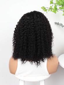 Women's Glueless Bob Wig - 200% Density Human Hair Kinky Curly Lace Wig,No Glue Needed,Pre Plucked & Cut Lace,Natural Black Curly Bob Wigs For Everyday & Special Events, Event Hairpiece,Vacation Hairstyle, Put On And Go,Kinky Curly Hair,13x4 Frontal Human Hair Wig For Cosplay,Parties,Daily Use-Natural Black,Natural Curly Style,Perfect For Daily Wear, Special Occasions,200% Density Water Wave Bob Wigs Human Hair For Women - SNatural - View 10