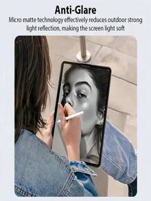 3片装哑光纸质感防眩光防指纹平板电脑屏幕保护膜，兼容iPad Air Pro 11/13英寸（5/6/7/8/9/10/11/12代，2026/2025/2024款），防爆防刮，可用于绘画/办公书写，保护眼睛，柔软材质（非玻璃），兼容Apple Pencil。 - 無色 - 查看 3