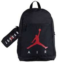 Nike Air Jordan Black Backpack With Pencil Case - Black - View 6