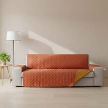 Kiva Padded And Reversible 3-Seater Sofa Cover, Various Colors Available - Premium Sofa Protector, Fitted, Durable And Elegant Material - Norwegian Tile - View 1
