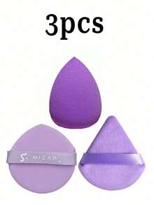5/4/3/2/1 Pcs Makeup Sponge Set, Teardrop Makeup Sponge Set, Triangle Makeup Sponge Set, Includes (1 Teardrop Sponge + 12 Powder Puffs + 1 Velvet Triangle Puff + 1 Mini Makeup Sponge). Powder Puffs, Makeup Sponges, Soft & Fluffy Makeup Sponges, Makeup Tools, Setting Sponges, Facial Cleansing Tools - Multicolor - View 13