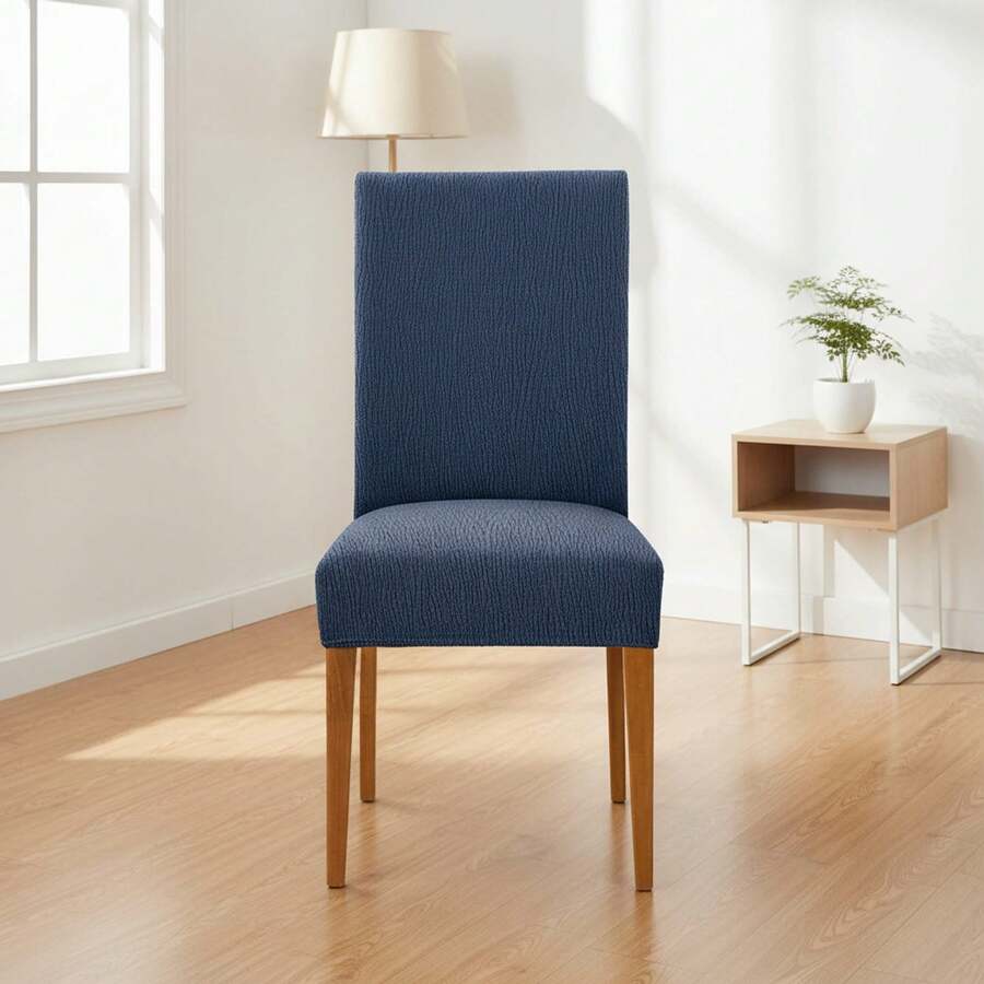 Kiva 2 Universal And Versatile Chair Covers, Various Colors Available – Easy-To-Fit Protective Chair Cover For Backrest, Seat And Arms - Blue - View 1