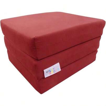 Adult Z Bed Memory Foam Fold Out/Chairbed/Mattress |   10 Colour |   Single (Pink)