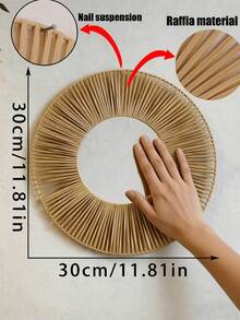 1/2/4pcs Set Boho Style Woven Round Wall Mirrors, Rattan Decor Mirrors, Rustic Wall Hanging Decor, Elegant Home Decor, Natural Tone Round Wall Art, Suitable For Living Room, Bedroom, Entryway, Create Farmhouse Style Wall Decor, Modern Home Wall Decor Mirror Set, Applicable For Hallway, Porch, Apartment Decor, Home Decor - Multicolor - View 16