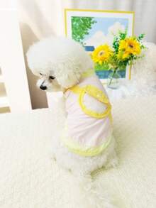 Áo khoác không tay nhẹ, thoáng khí cho chó, giúp tránh bí bách và nắng gắt, thích hợp cho chó Poodle, Bichon Frise, Teddy Bear vào mùa hè. - Hồng - Xem 14