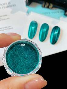 18 Colors Super Bright Mirror Nail Powder, High Gloss Metallic Nail Art Pigment, Easy For DIY Home And Professional Nail Salon Use - Multicolor - View 9