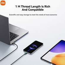 Xiaomi 6A Braided Fast Charging Data Cable 1M (USB-A To USB-C), 120W Fast Charging Version, Reliable And Durable, Multiple Colors Available, Widely Compatible With Smartphones, Tablets And Laptops - Multicolor - View 5