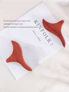 1 pièce Outil de massage par grattage sur points de pression en bois, outil professionnel de drainage lymphatique, outil de massage en bois pour le dos, les jambes, les mains, le visage, Gua Sha, drainage lymphatique, cellulite, grattage du dos, école, rentrée scolaire, voyage, articles de voyage essentiels, articles de maison essentiels, spa, outil de massage, massage, masseur, spa - Multicolore - Voir 7