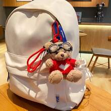 Oso de Peluche Marrón de Dibujos Animados, Colgante de Oso de Peluche, Accesorios para Bolsos, Lindos Adornos Colgantes de Peluche, Colgante para Bolsos - 7 marrón marino - Ver 4