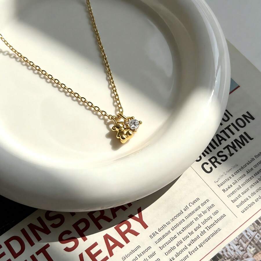 Joyas de plata de ley y circonitas: elegante collar para mujer, un regalo perfecto para cualquier ocasión. - Unitalla - Ver 1